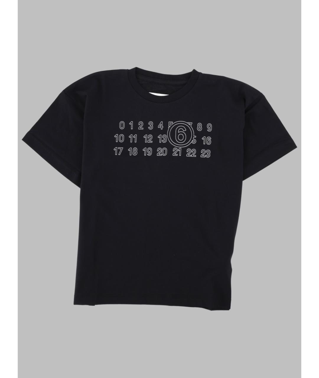 MM6 MAISON MARGIELA Черный хлопковый детская футболка / топ, фото 3