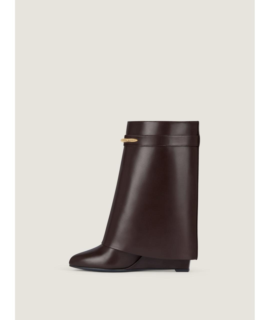 GIVENCHY Бежевые кожаные сапоги, фото 4