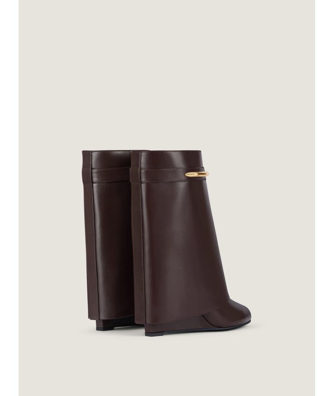 GIVENCHY Бежевые кожаные сапоги, фото 3