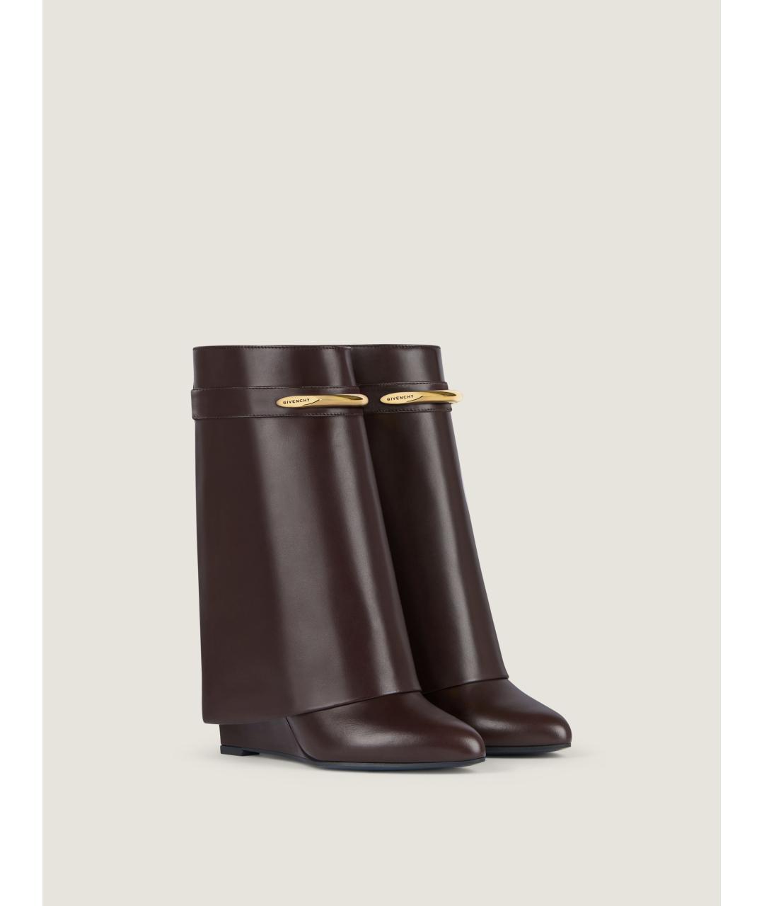 GIVENCHY Бежевые кожаные сапоги, фото 2
