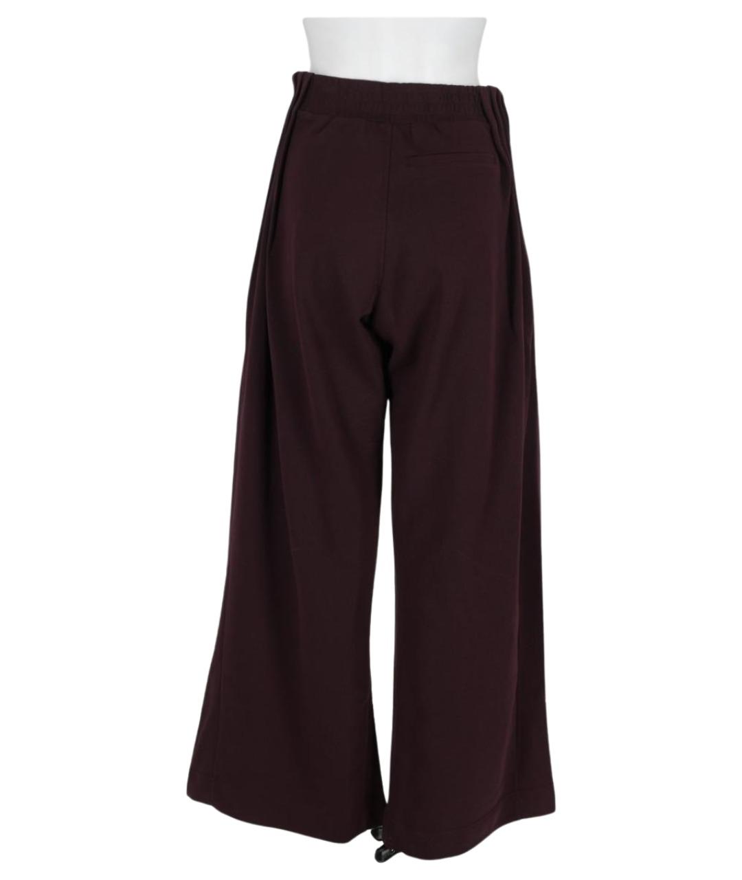 DRIES VAN NOTEN Бордовые прямые брюки, фото 2