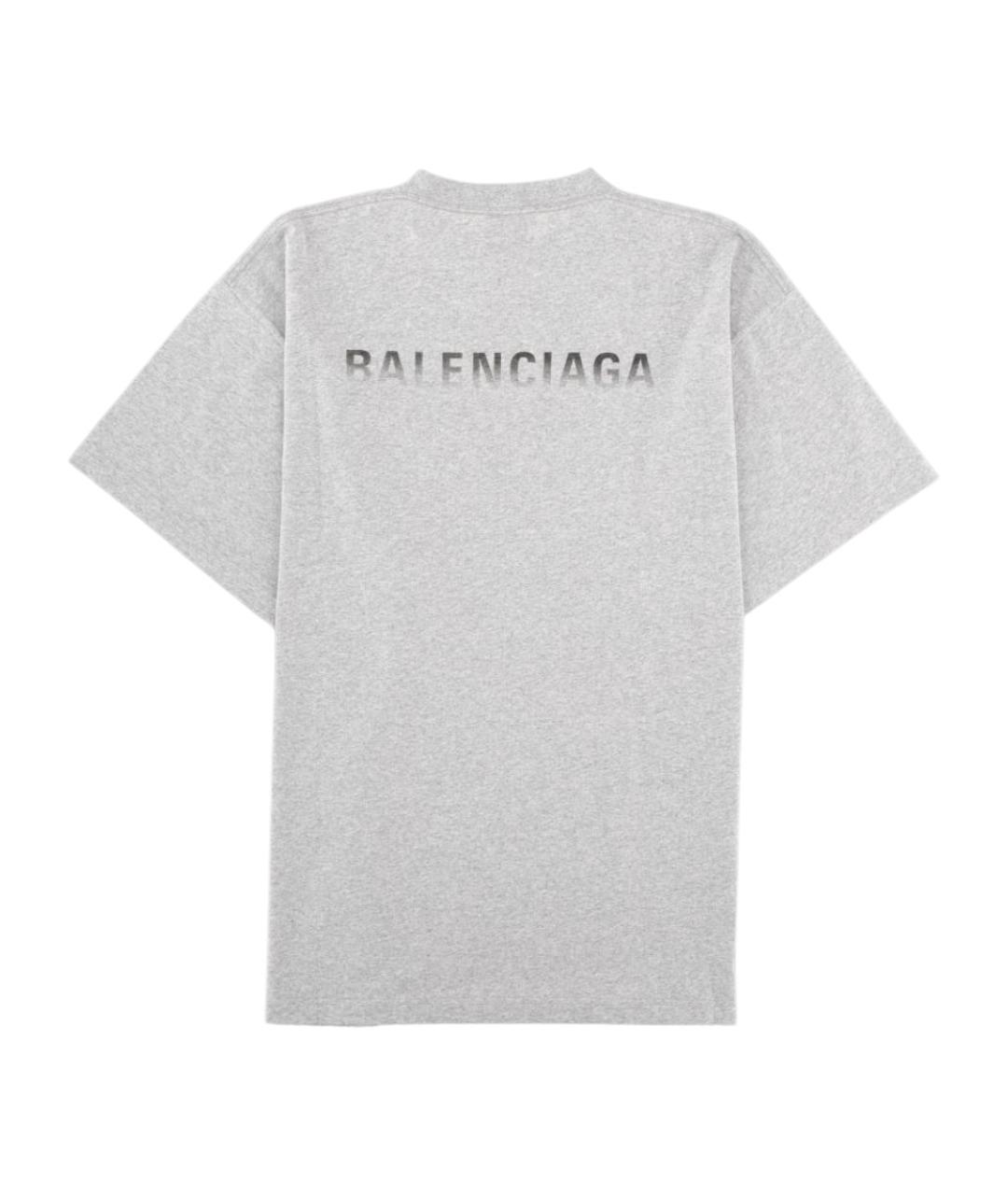BALENCIAGA Серая футболка, фото 2