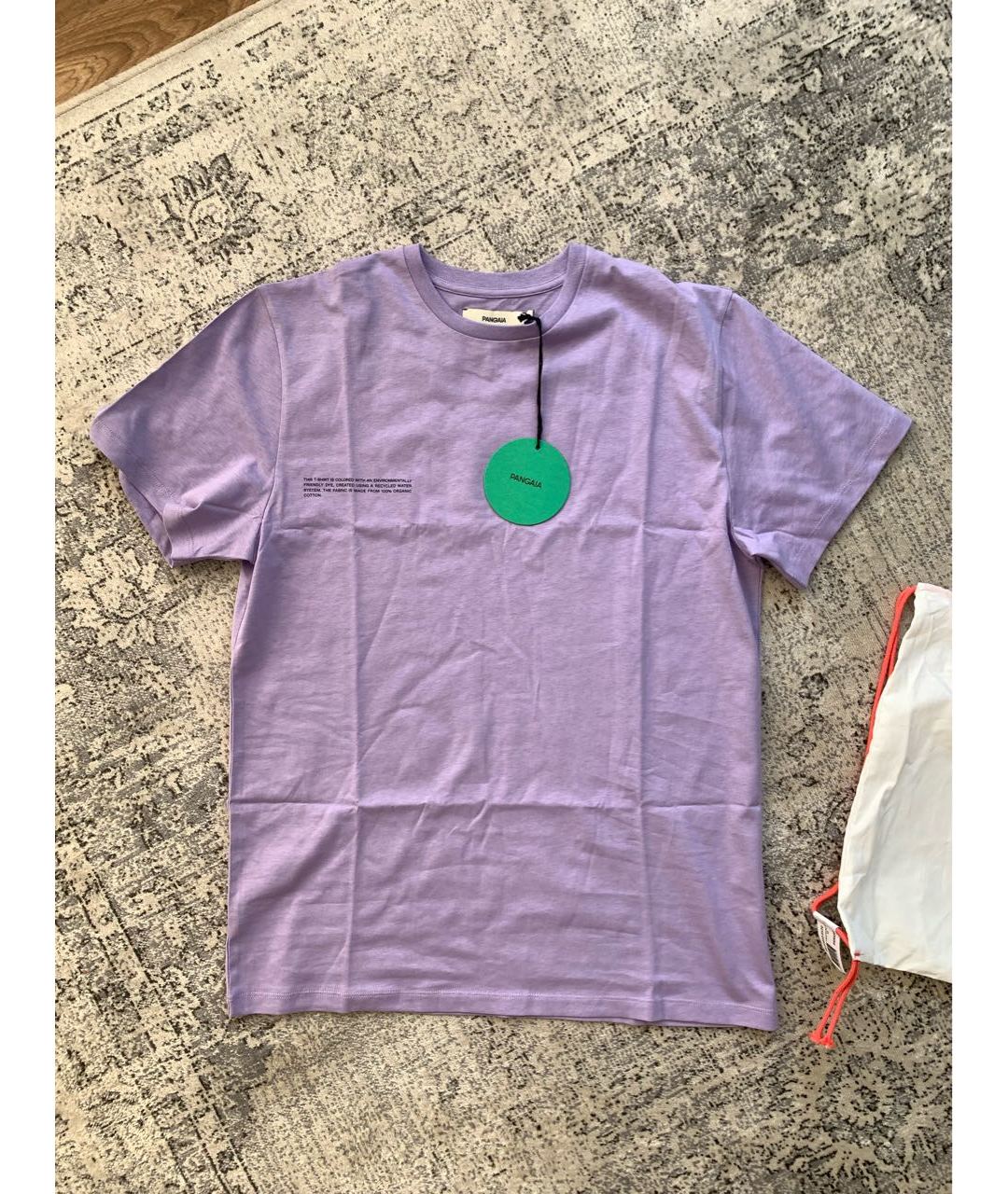 THE PANGAIA Фиолетовая хлопковая футболка, фото 5