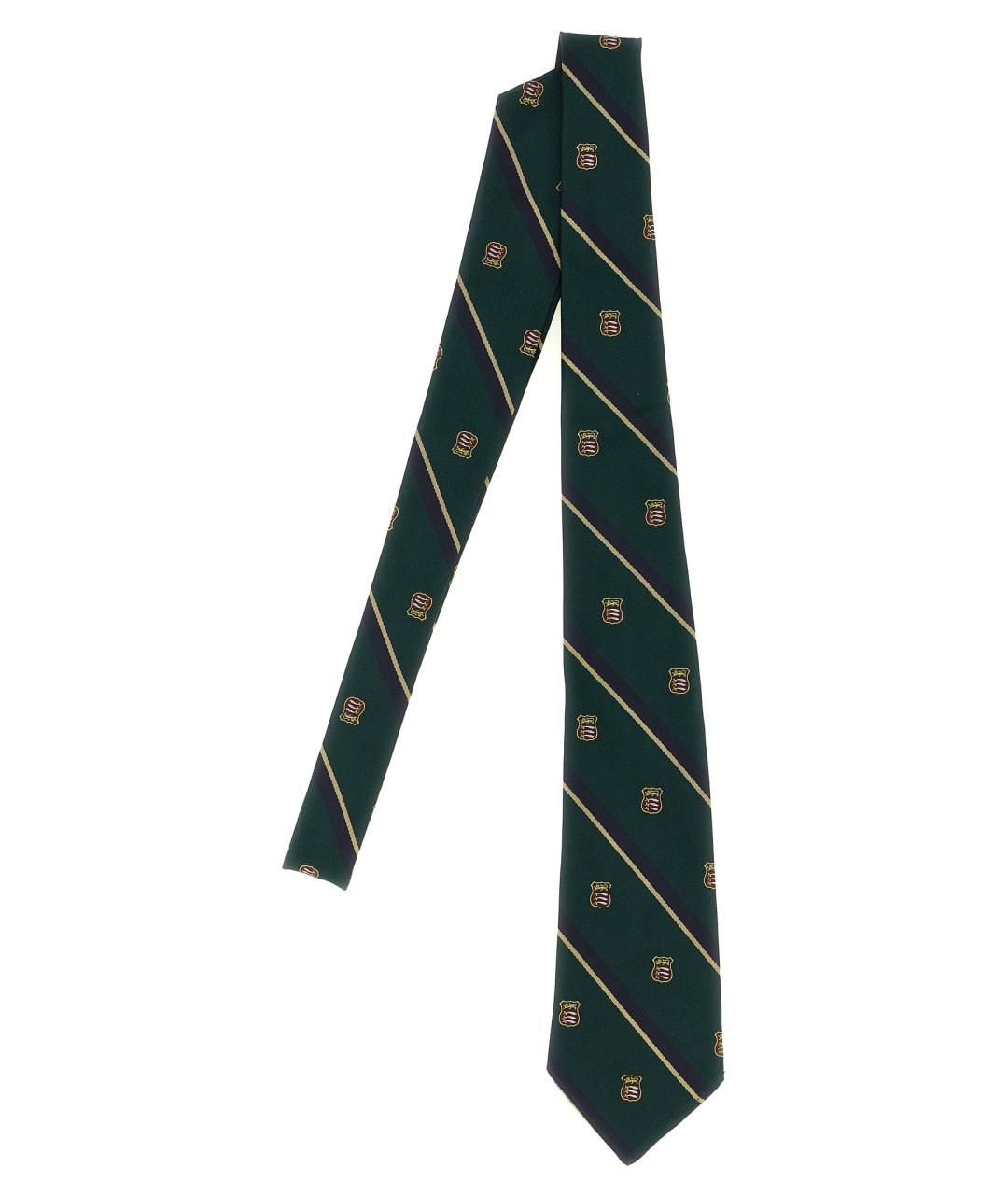 POLO RALPH LAUREN Зеленый шелковый галстук, фото 1