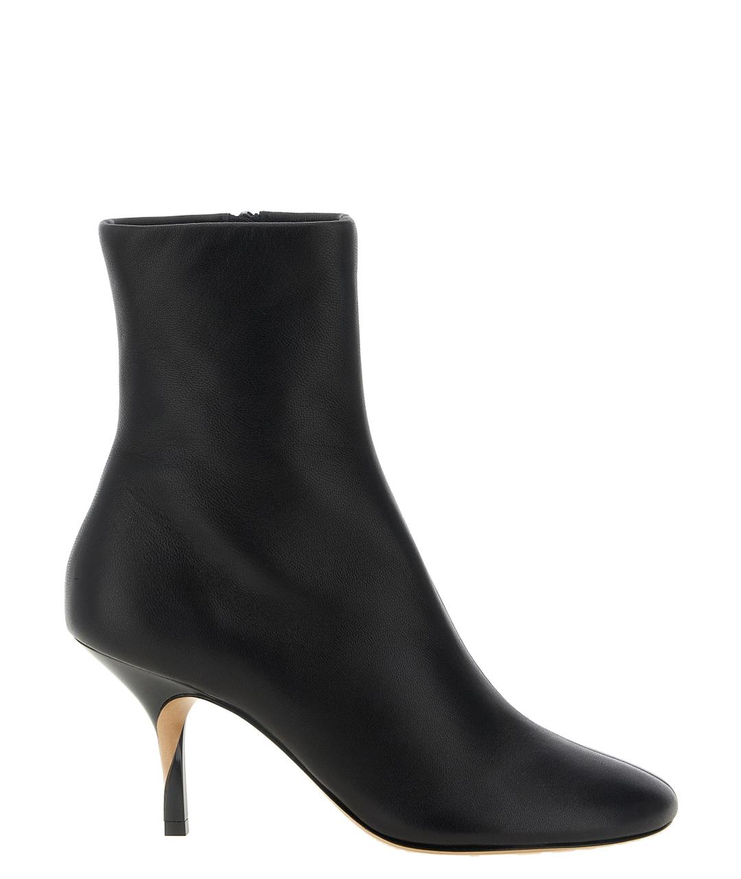 JACQUEMUS Черные кожаные ботильоны, фото 1
