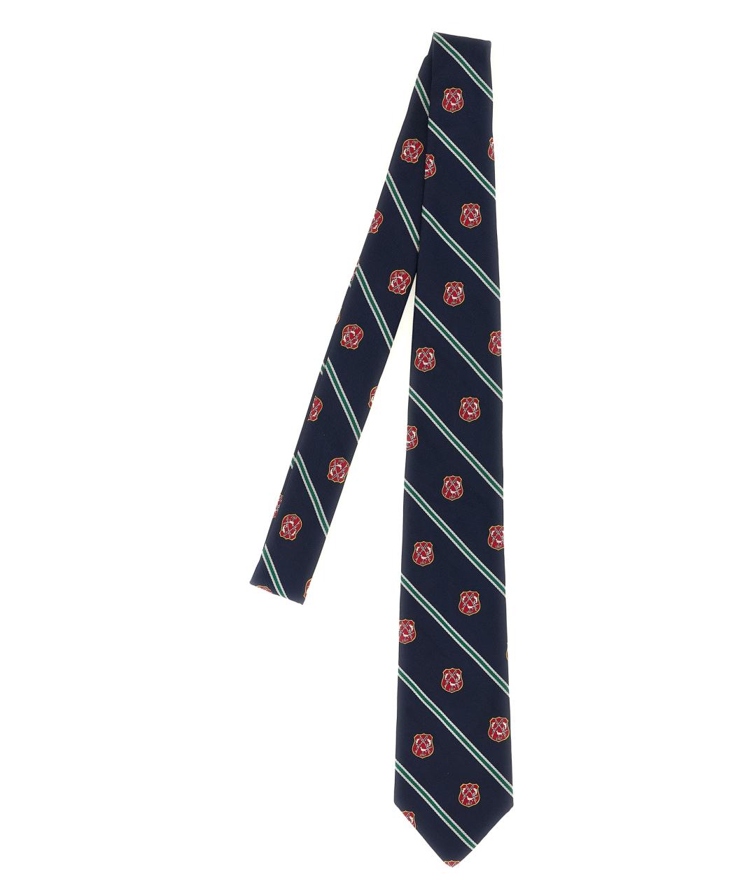 POLO RALPH LAUREN Синий шелковый галстук, фото 1