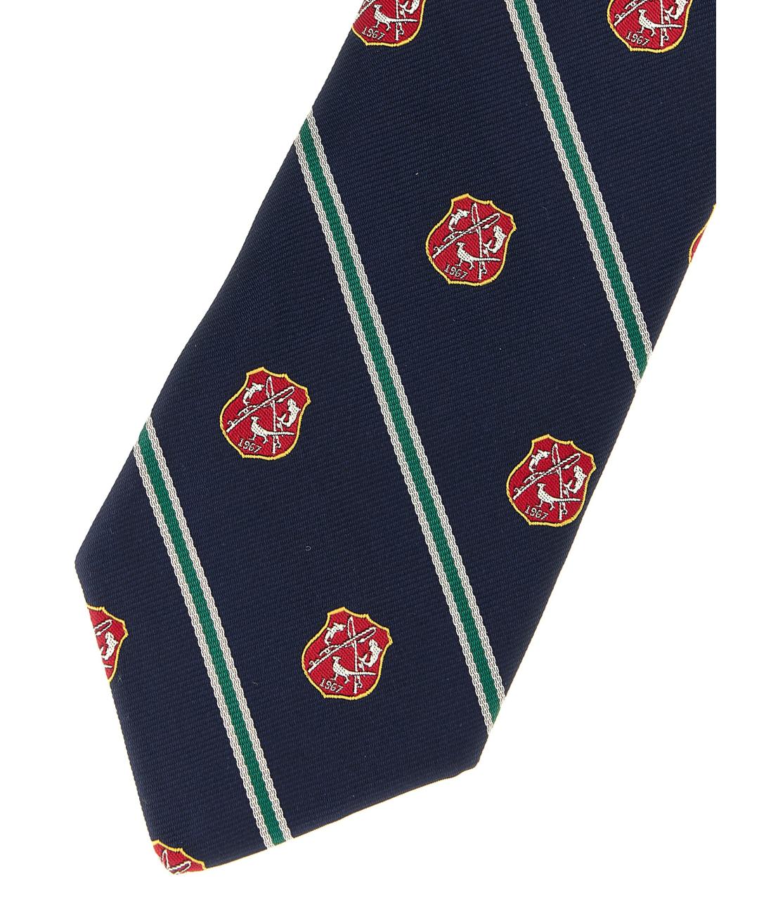 POLO RALPH LAUREN Синий шелковый галстук, фото 3