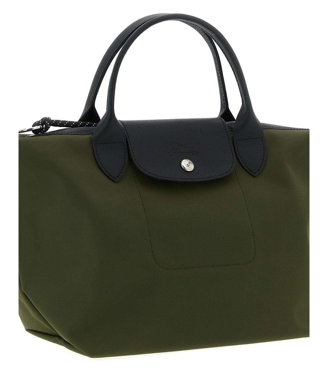 LONGCHAMP Зеленая нейлоновая сумка тоут, фото 3