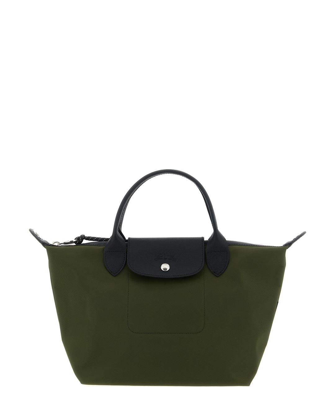 LONGCHAMP Зеленая нейлоновая сумка тоут, фото 1