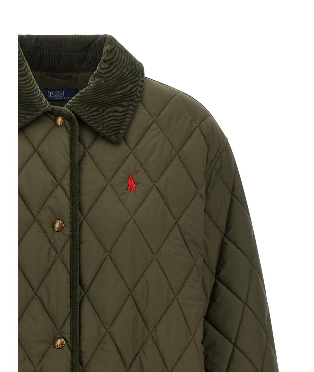 POLO RALPH LAUREN Зеленая полиэстеровая парка, фото 3