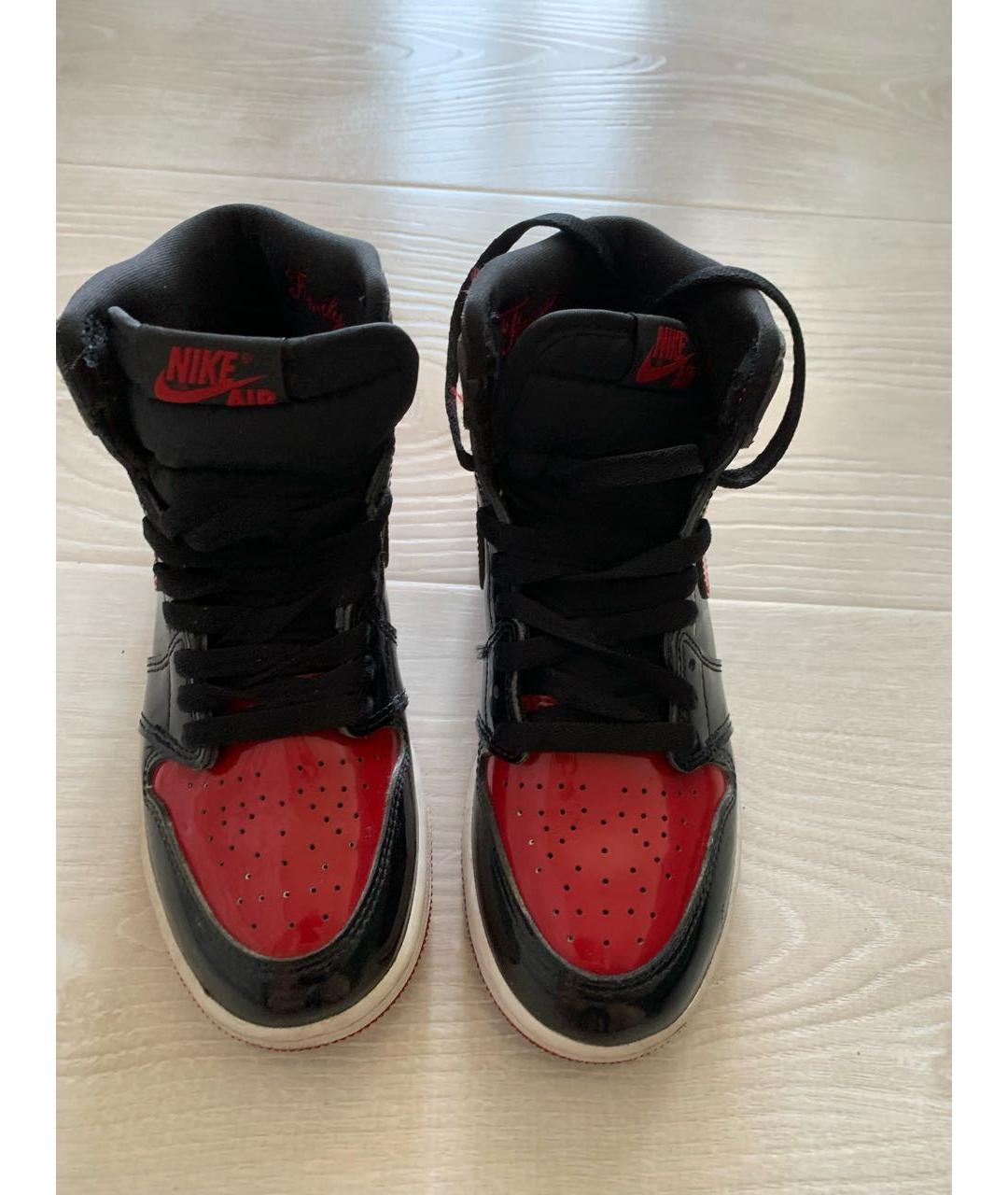 NIKE Красные кроссовки из лакированной кожи, фото 2