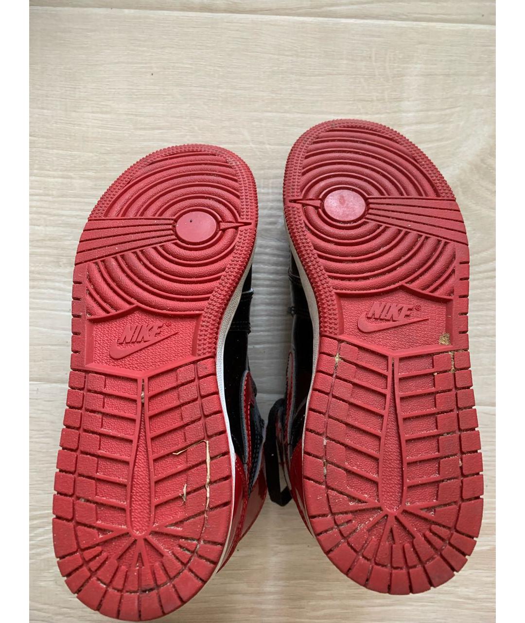 NIKE Красные кроссовки из лакированной кожи, фото 7