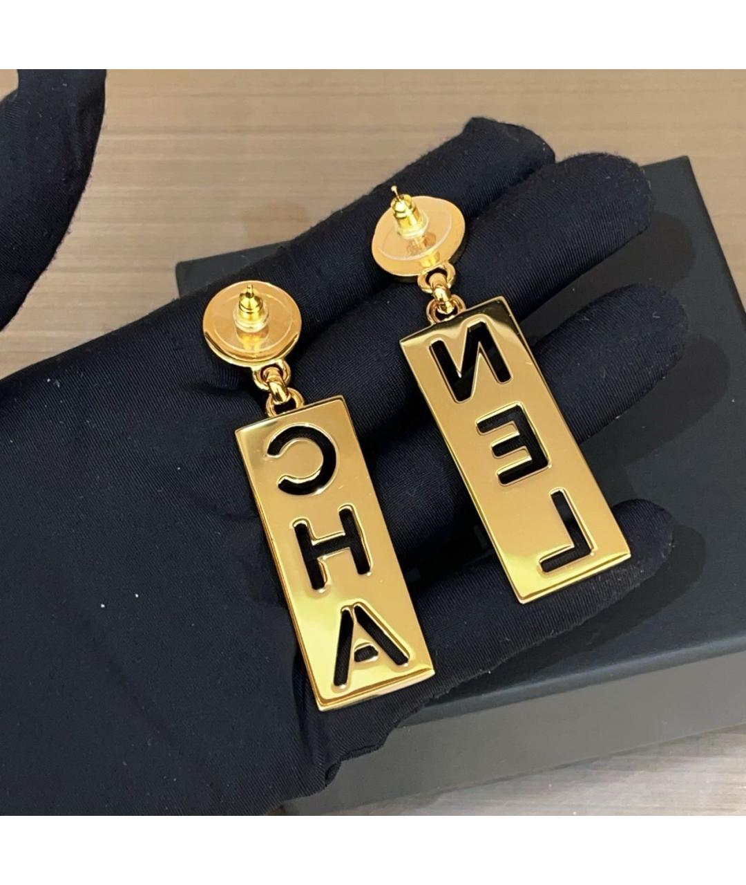 CHANEL Золотые серьги, фото 4