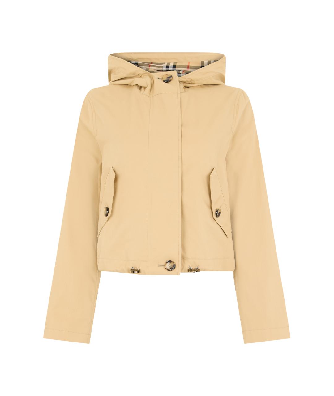 BURBERRY Бежевая хлопковая куртка, фото 1