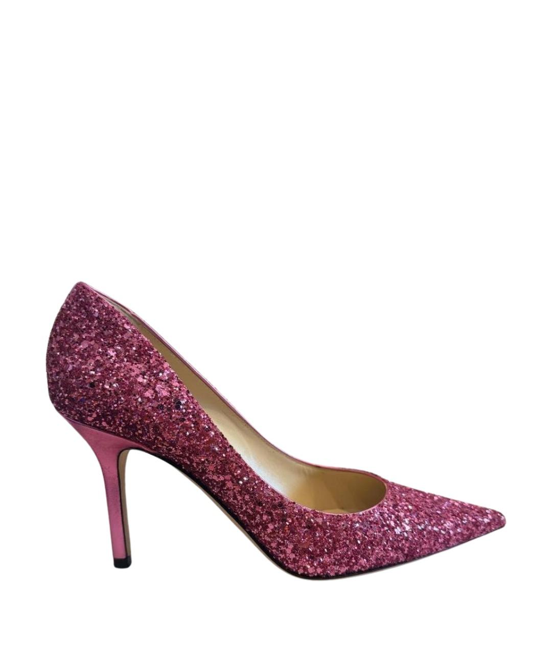 JIMMY CHOO Розовые кожаные туфли, фото 1