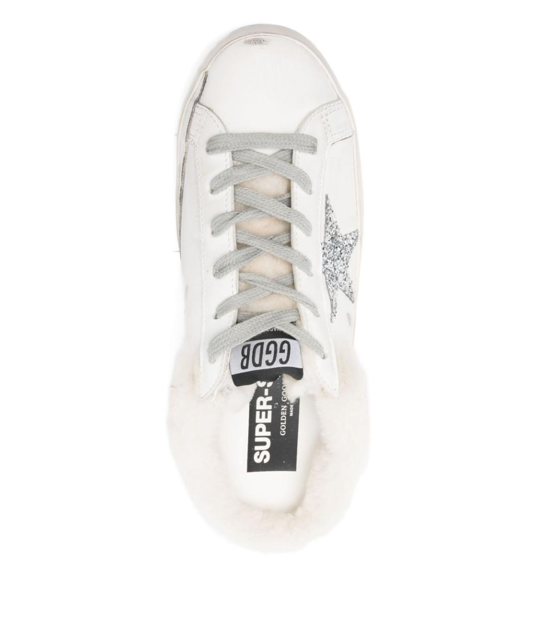 GOLDEN GOOSE Белые кожаные кеды, фото 2