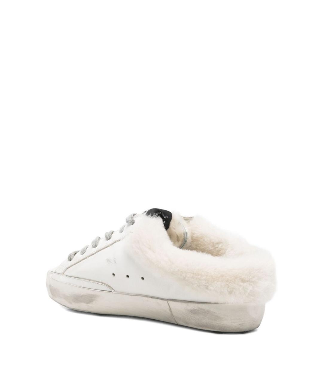 GOLDEN GOOSE Белые кожаные кеды, фото 4