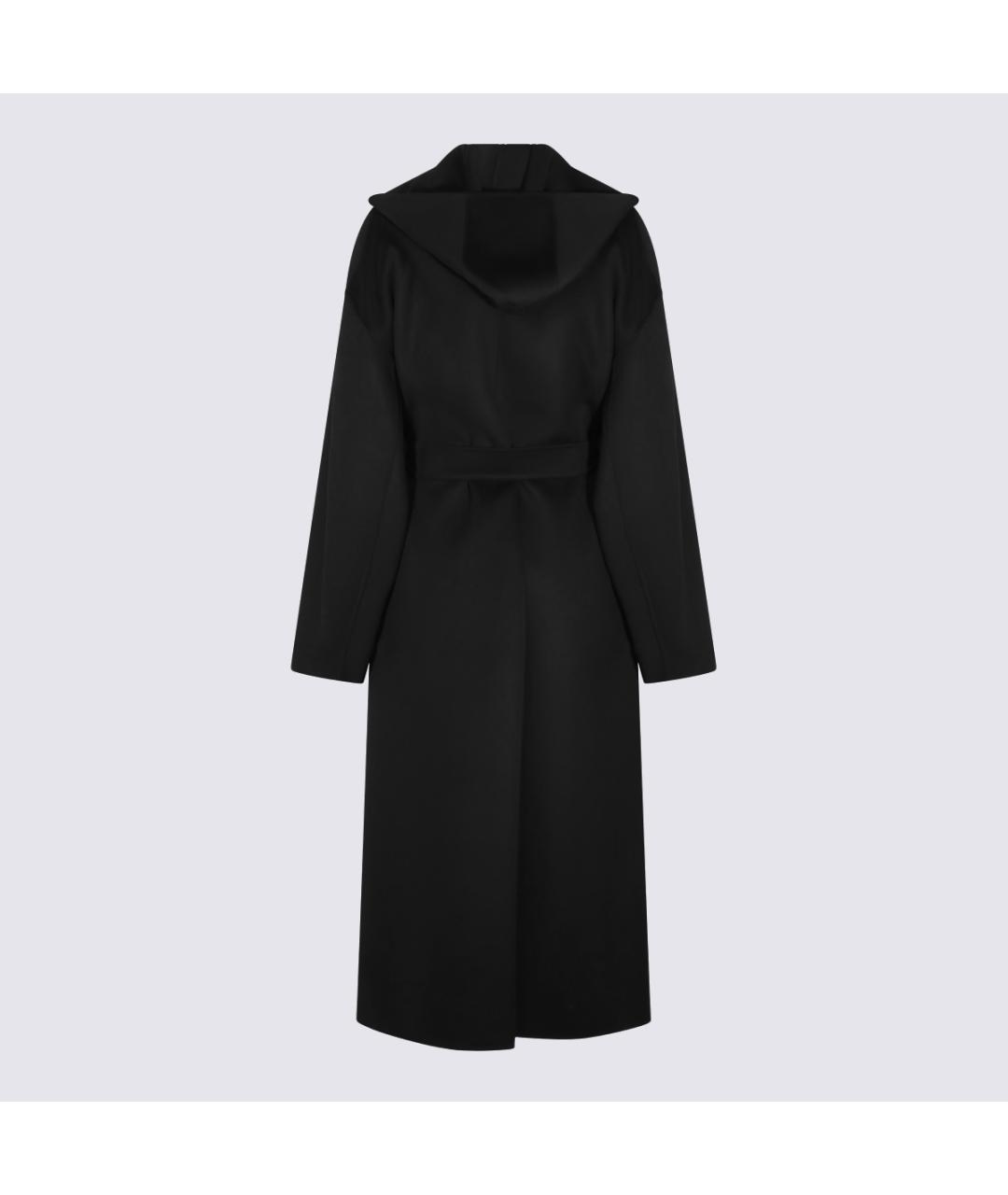 SPORTMAX Черное шерстяное пальто, фото 2