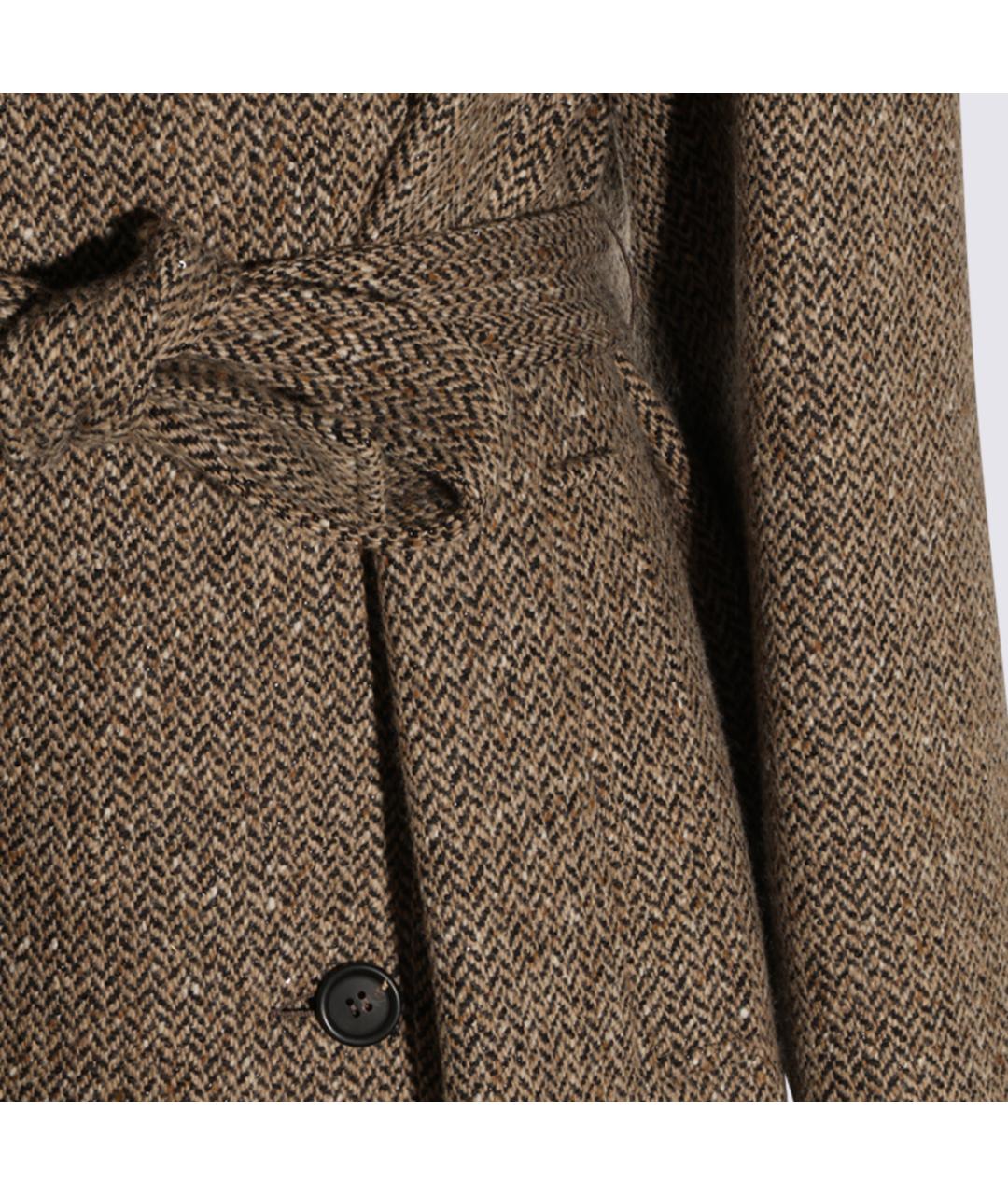 BRUNELLO CUCINELLI Бежевое шерстяное пальто, фото 4