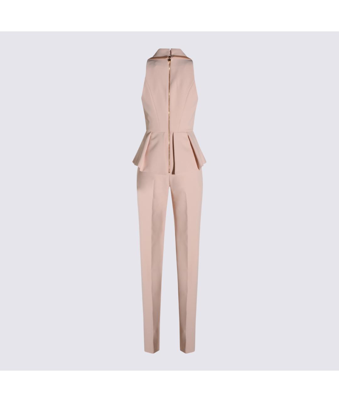 ELISABETTA FRANCHI Розовый синтетический комбинезон, фото 2