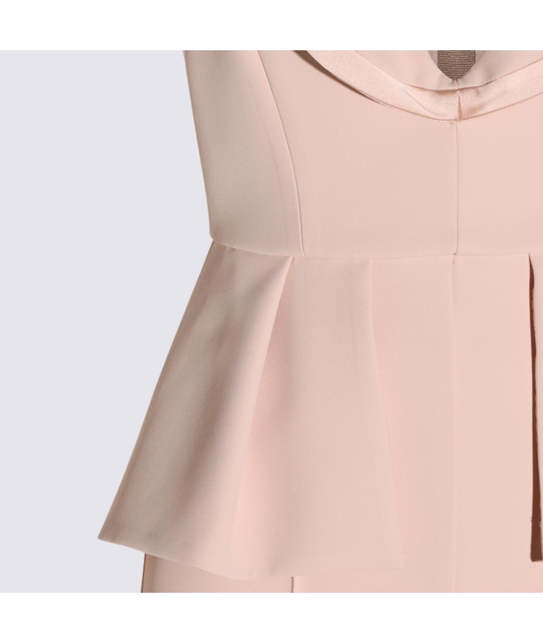 ELISABETTA FRANCHI Розовый синтетический комбинезон, фото 3