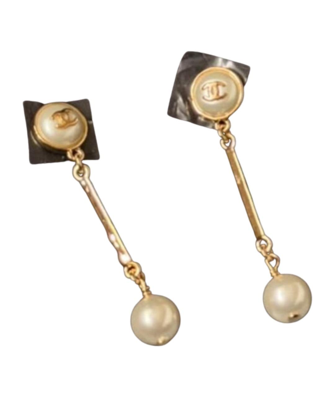 CHANEL Золотые серьги, фото 1