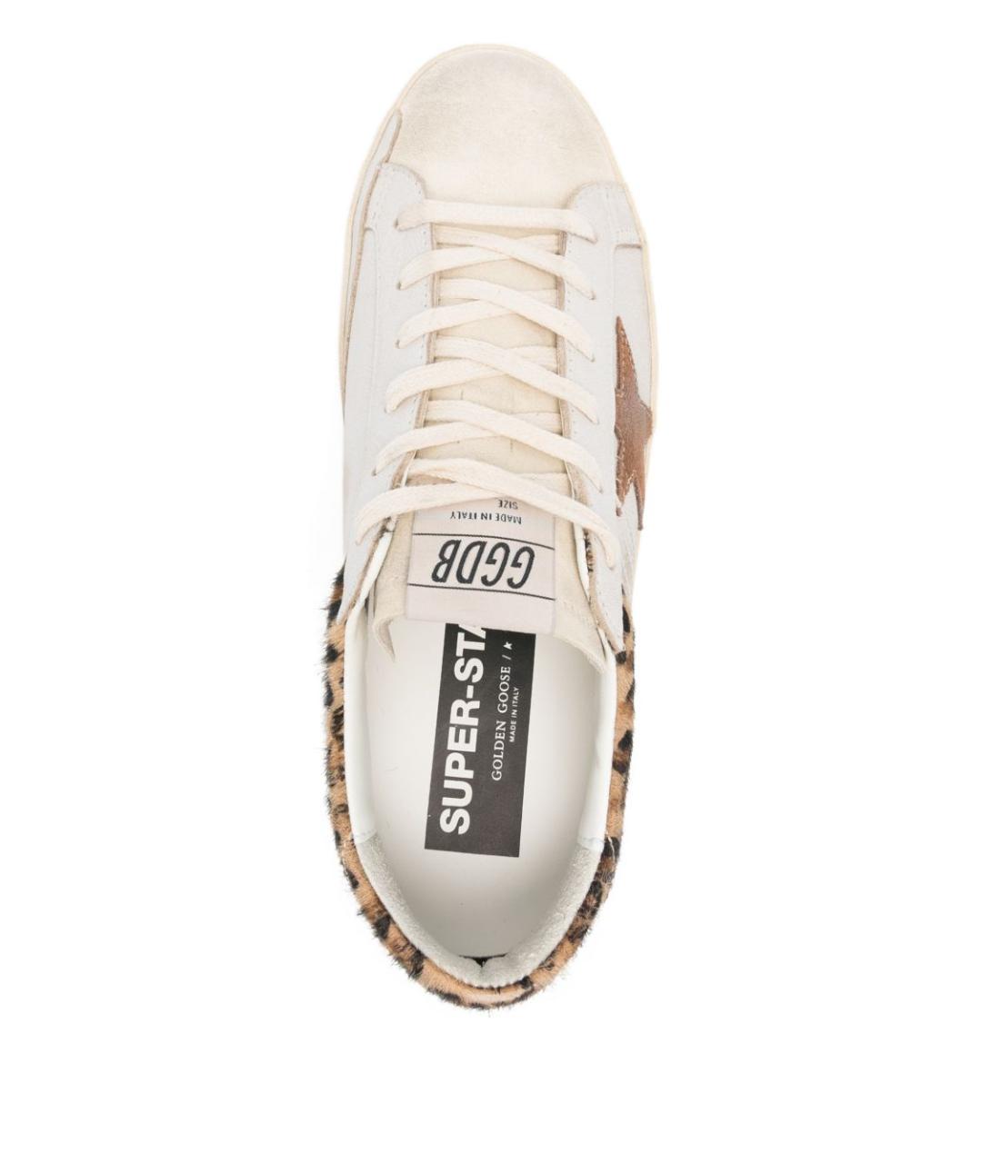 GOLDEN GOOSE Белые кожаные кеды, фото 3