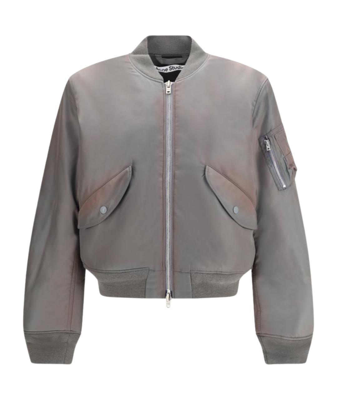 ACNE STUDIOS Серая синтетическая куртка, фото 1