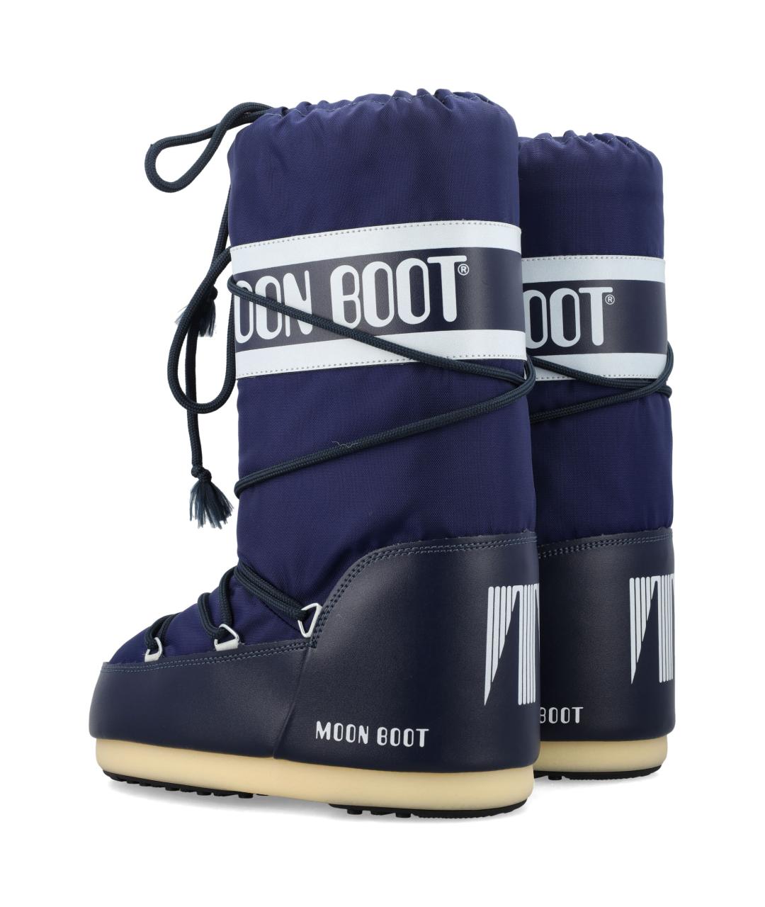 MOON BOOT Синие синтетические высокие ботинки, фото 4