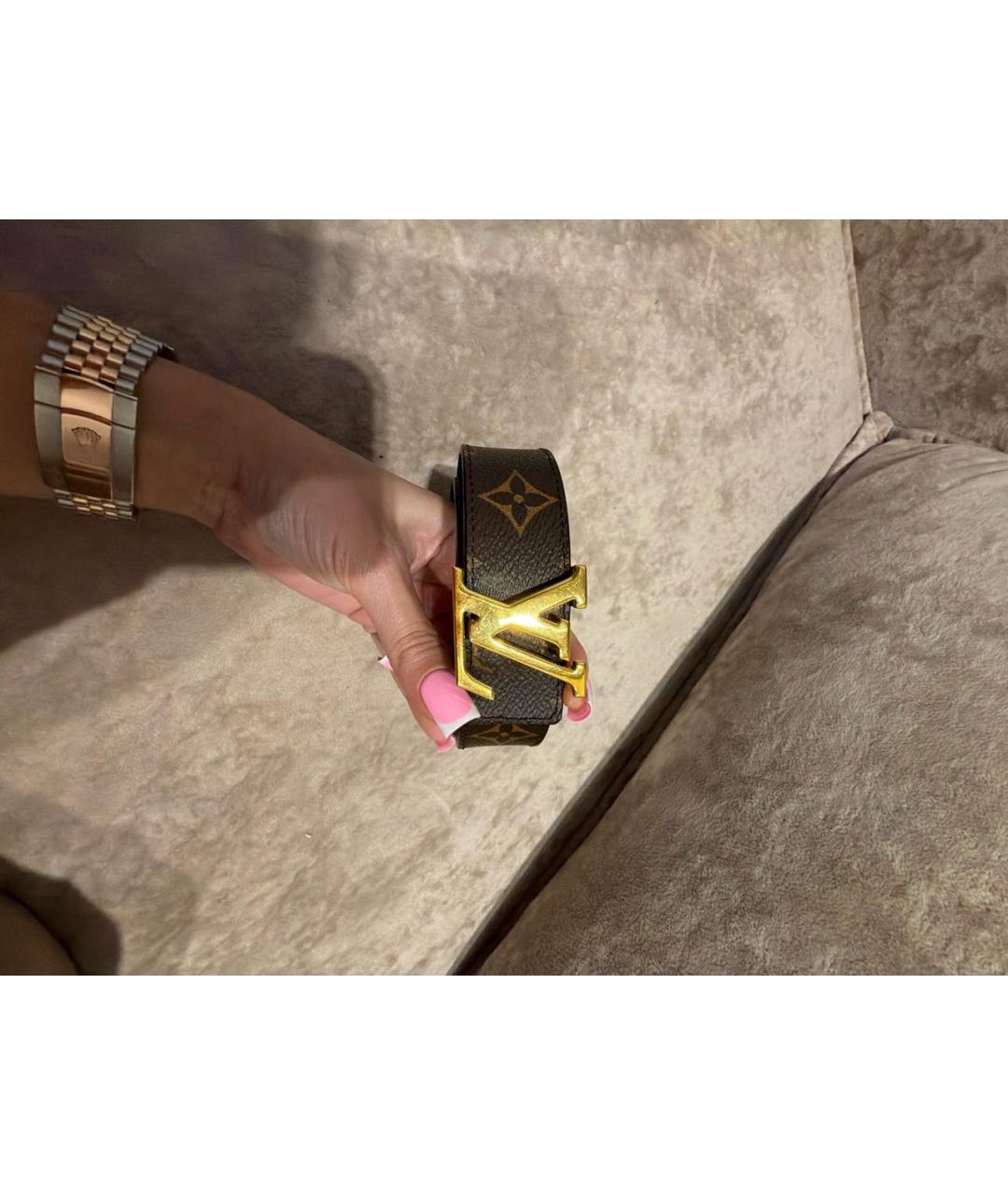 LOUIS VUITTON Коричневый ремень, фото 5