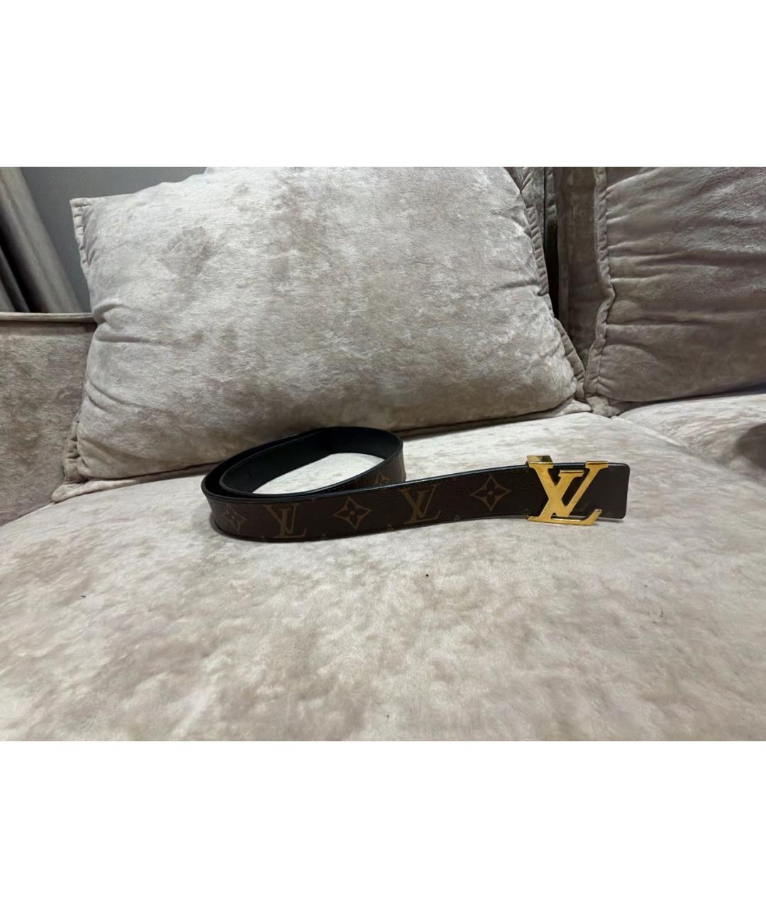 LOUIS VUITTON Коричневый ремень, фото 3