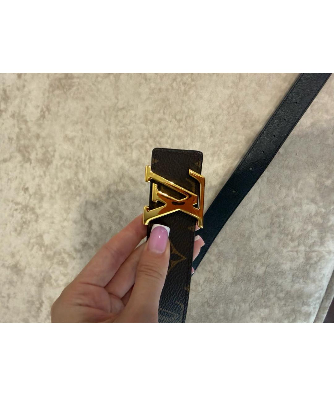 LOUIS VUITTON Коричневый ремень, фото 2