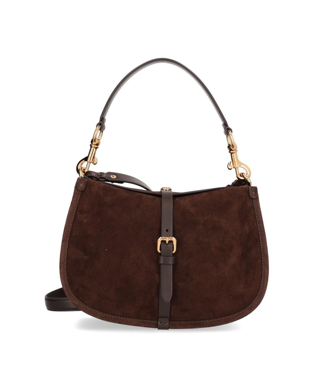 ETRO Коричневая кожаная сумка через плечо, фото 1