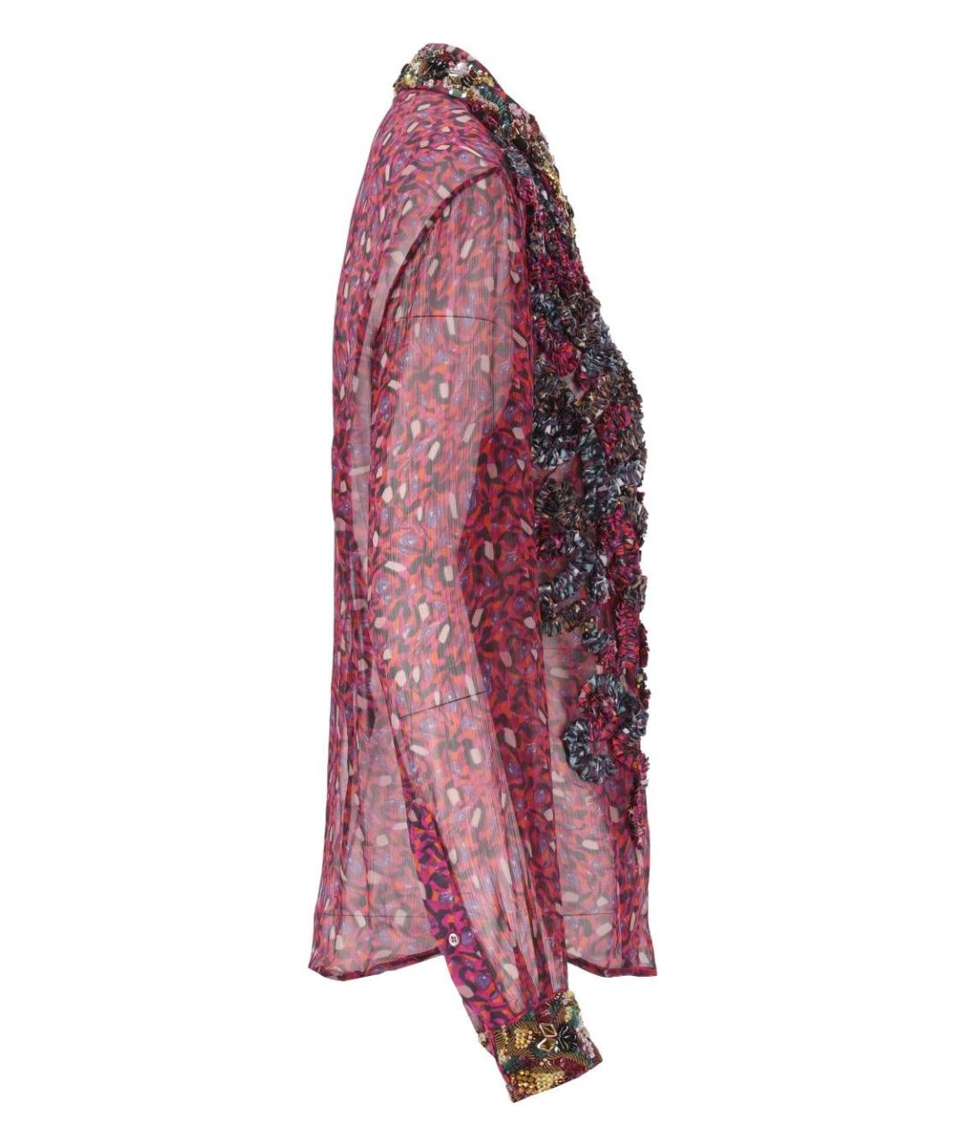 DRIES VAN NOTEN Мульти вискозная рубашка, фото 3