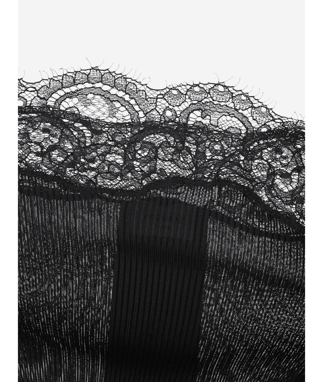 SAINT LAURENT Черная шелковая майка, фото 3