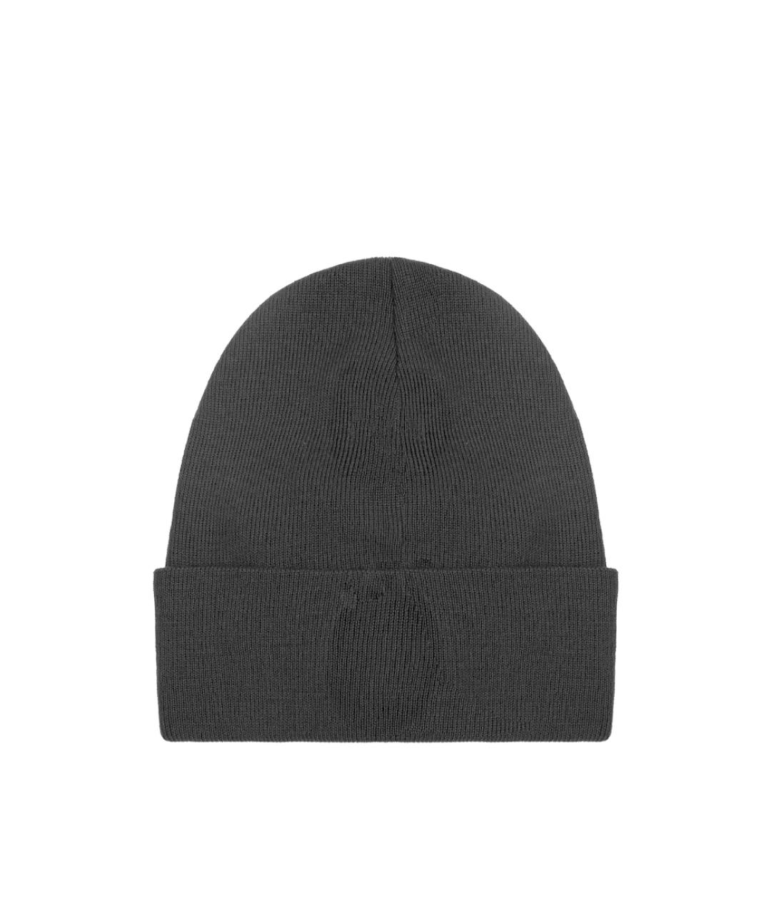 MONCLER GRENOBLE Черная шерстяная шапка, фото 4
