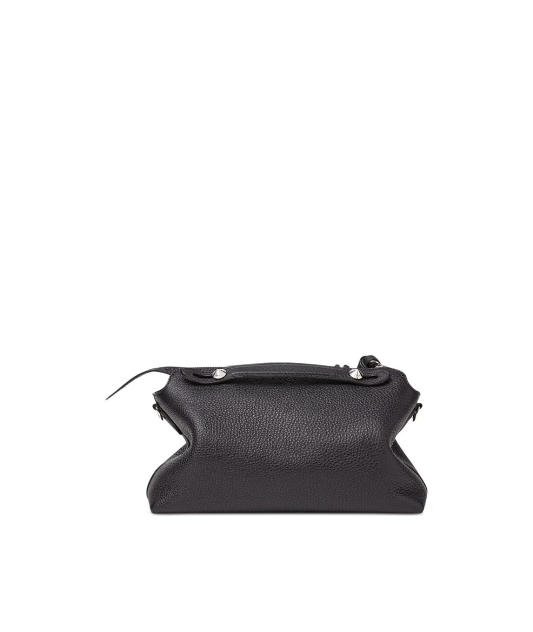 FENDI Черная кожаная сумка тоут, фото 5