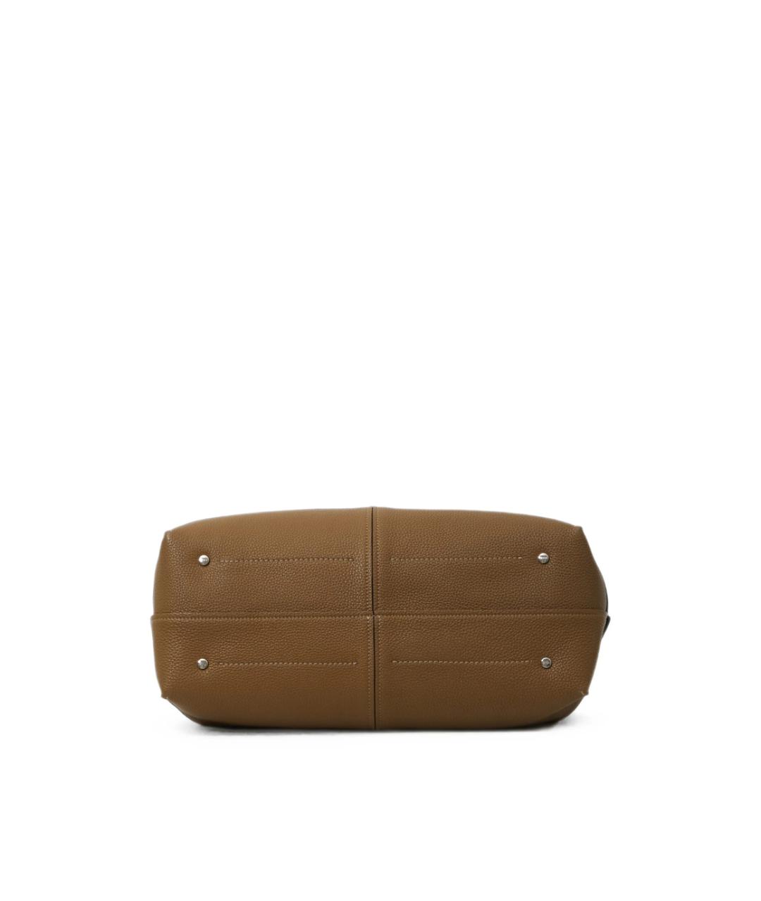 TOD'S Коричневая кожаная сумка тоут, фото 4