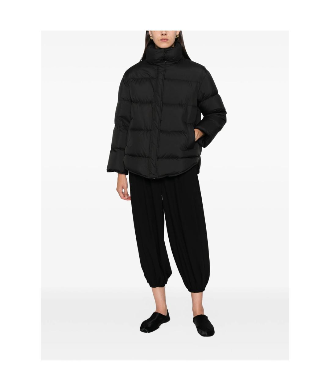 MAX MARA STUDIO Черная нейлоновая куртка, фото 2