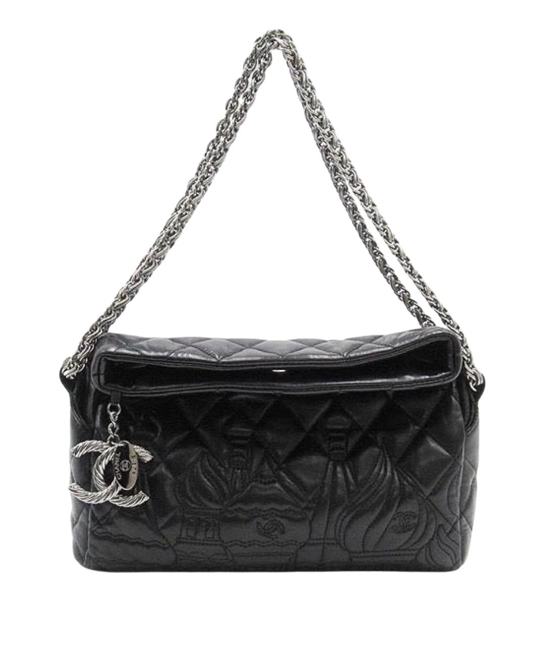 CHANEL Черная кожаная сумка тоут, фото 1