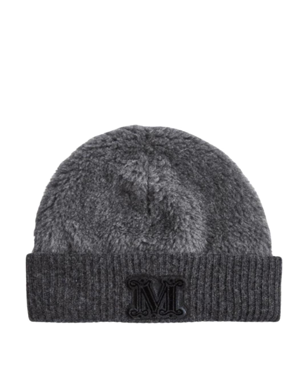 MAX MARA Серая шерстяная шапка, фото 1