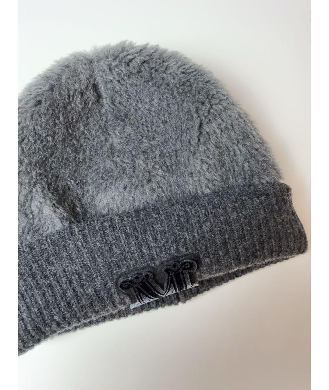 MAX MARA Серая шерстяная шапка, фото 6
