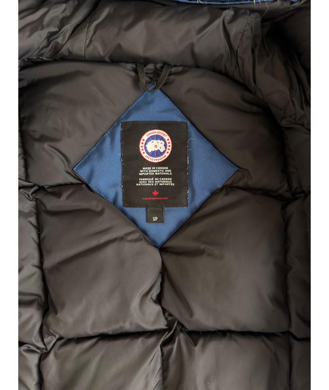 CANADA GOOSE Темно-синяя нейлоновая куртка, фото 4