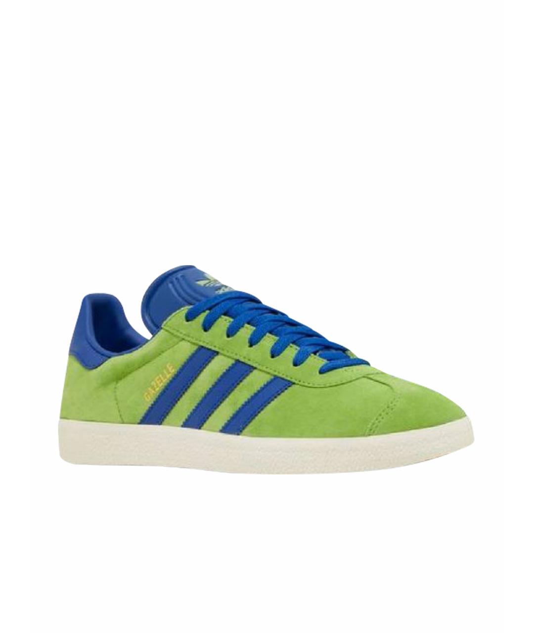 ADIDAS Зеленые замшевые кроссовки, фото 7