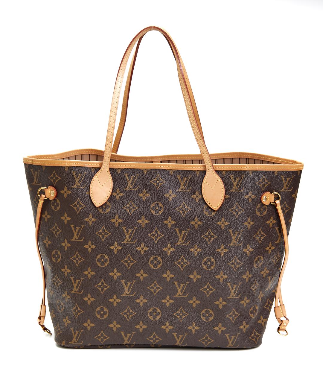 LOUIS VUITTON Коричневая сумка тоут из канвы, фото 3