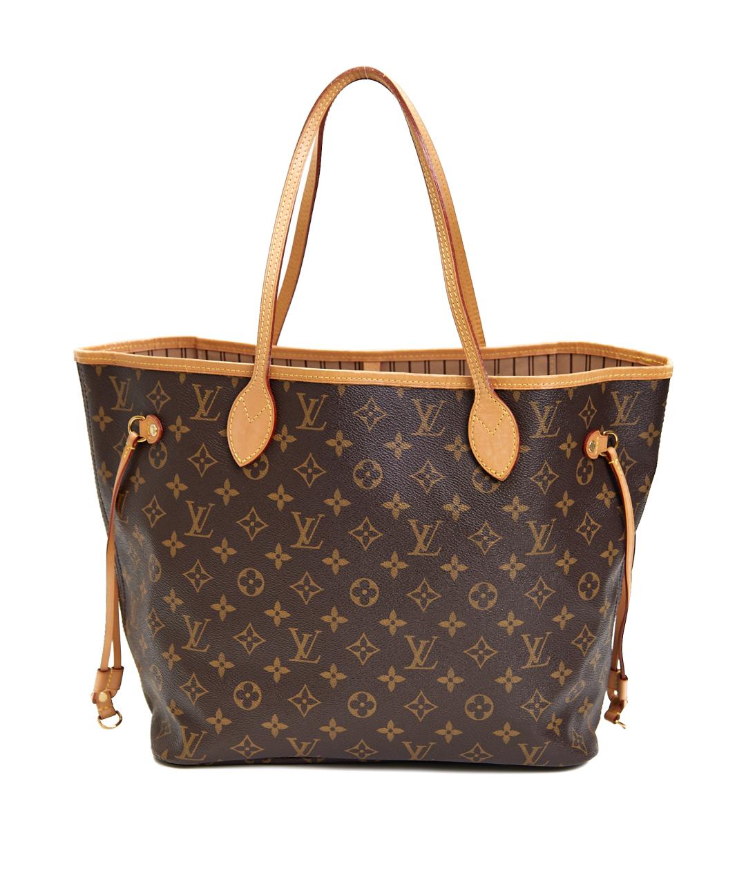 LOUIS VUITTON Коричневая сумка тоут из канвы, фото 1