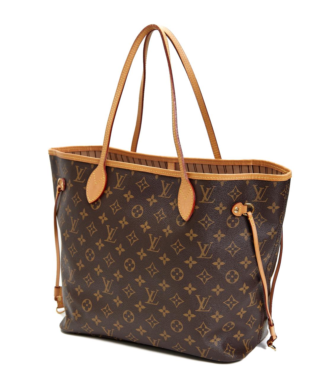 LOUIS VUITTON Коричневая сумка тоут из канвы, фото 2