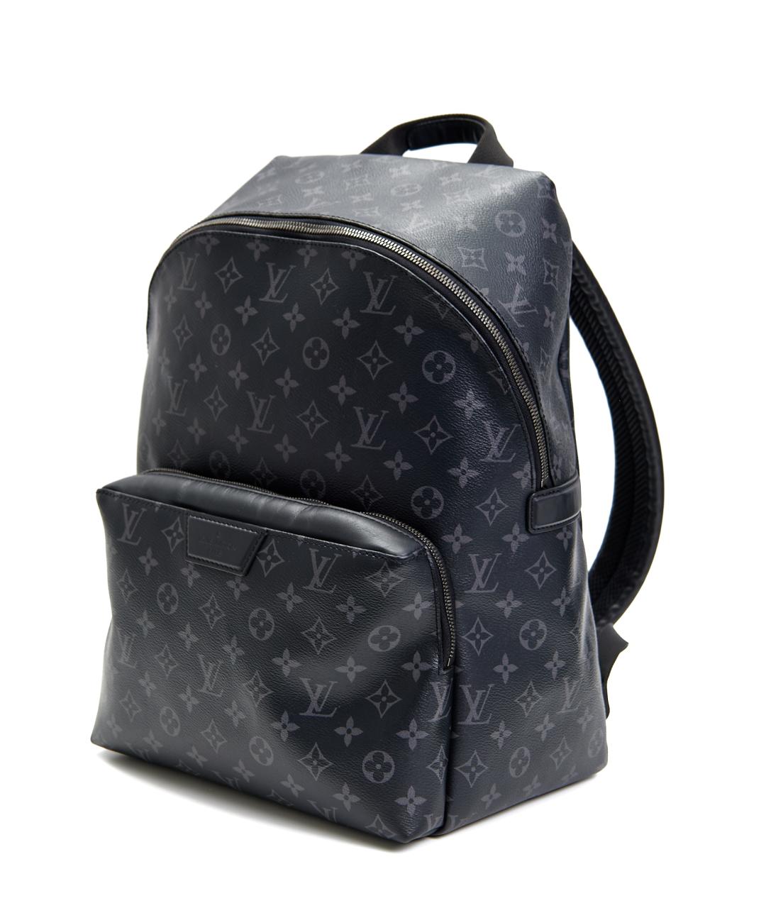LOUIS VUITTON Черный кожаный рюкзак, фото 2