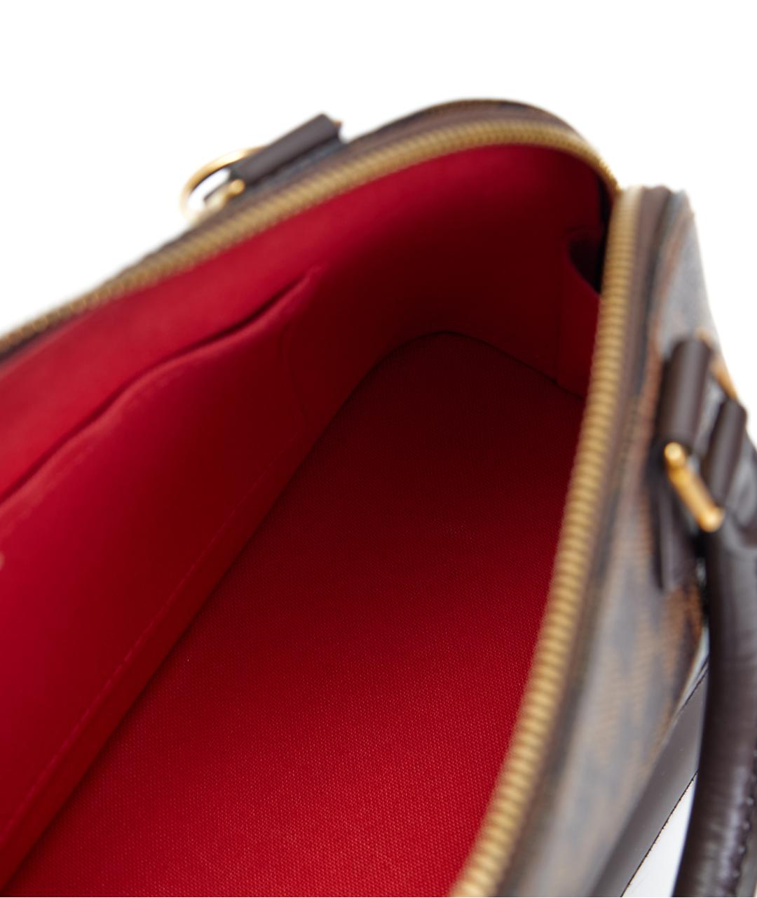 LOUIS VUITTON Коричневая сумка с короткими ручками из канвы, фото 6