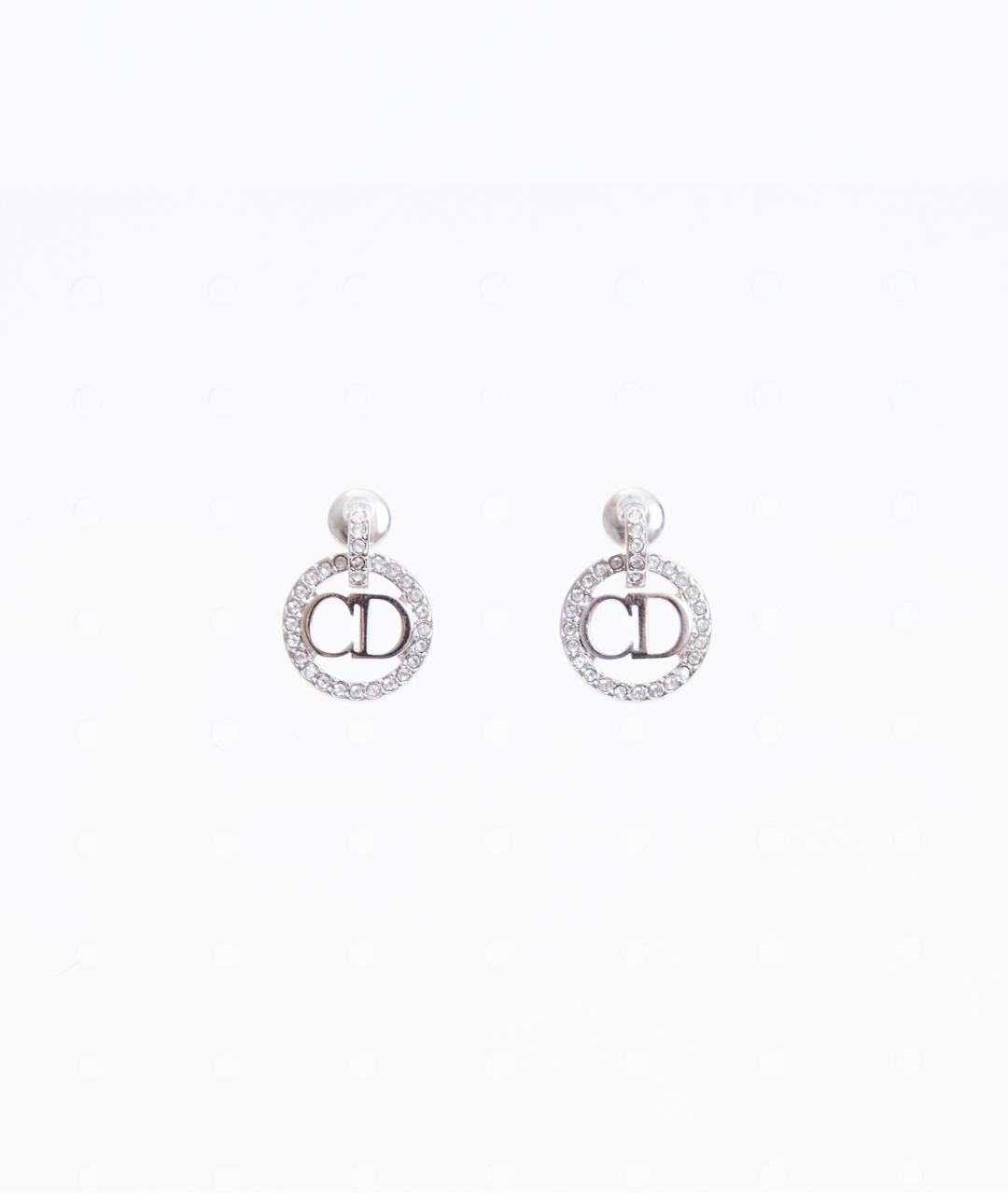 CHRISTIAN DIOR Серебряные металлические серьги, фото 3